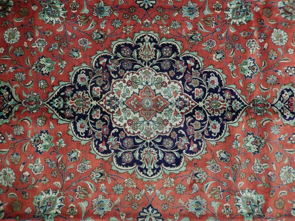6'6 x 9'8 Persian Qum All Silk Rug Masterpiece