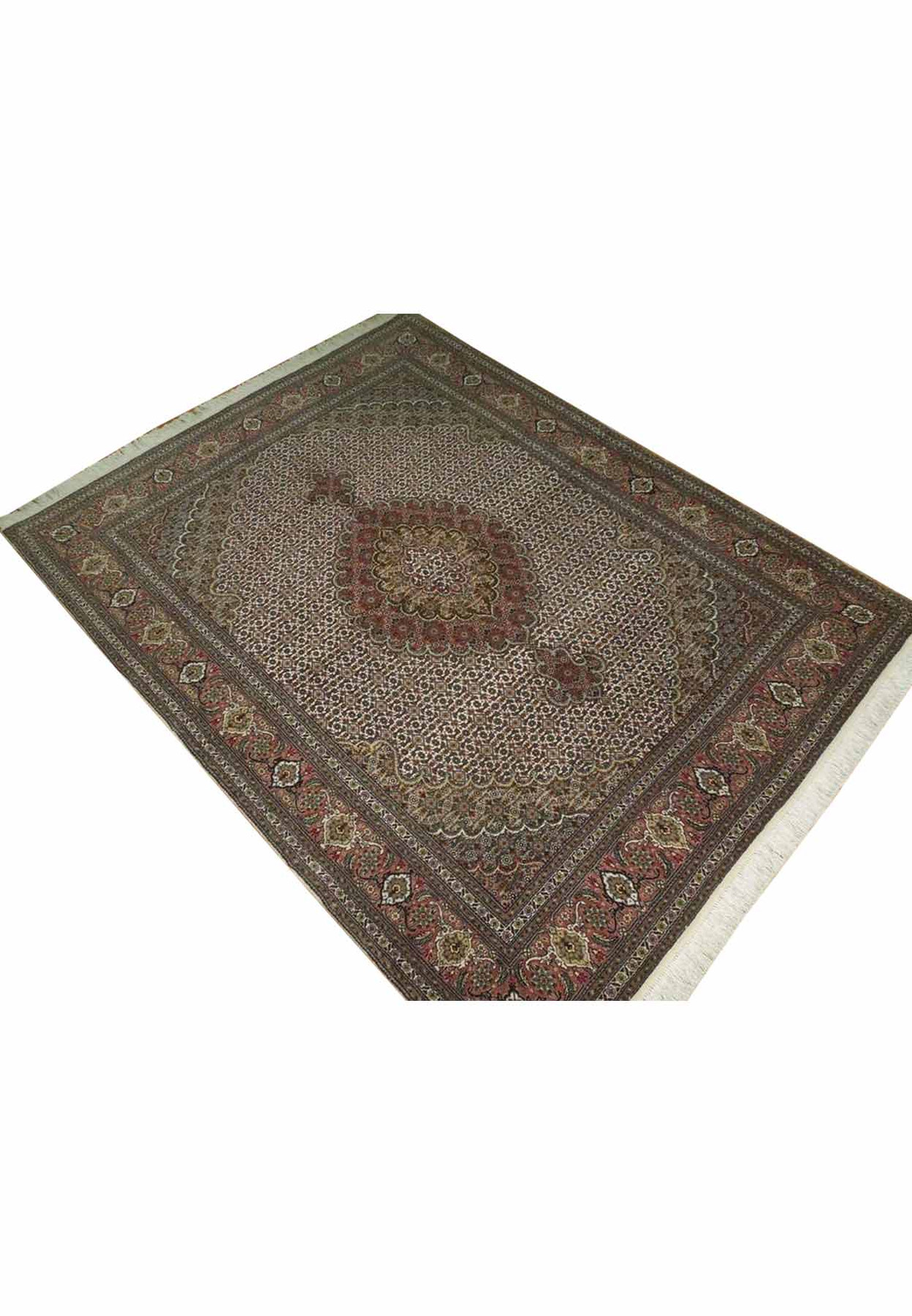5 x 7 Persian Tabriz 50 Raj Wool & Silk Rug