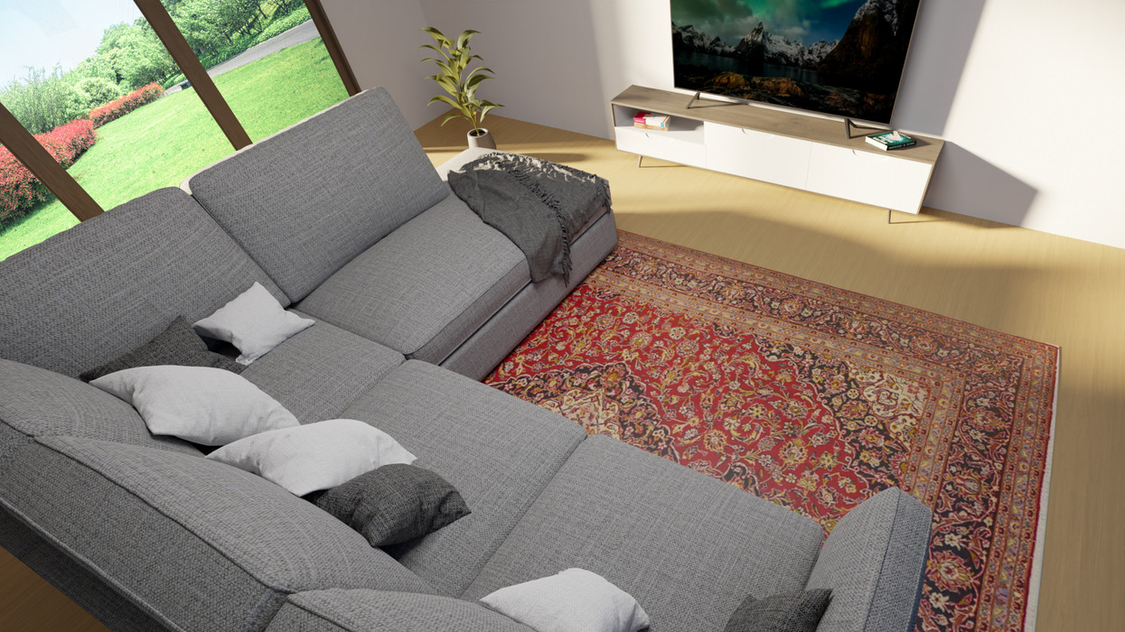 10 x 13'5 Classic Persian Kashan Rug | Known from TV Show Shark Tank