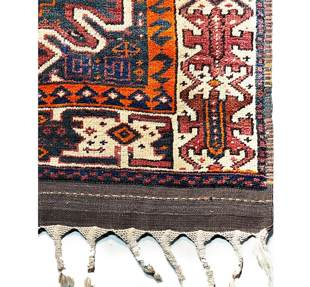 3'8" x 5'4" Antique Caucasian Azerbaijan Rug