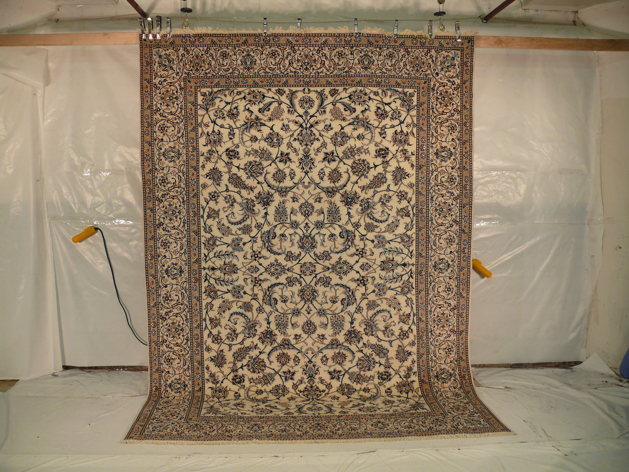 8'1" x 11'5 Persian Nain 9 LAA Rug Wool & Silk
