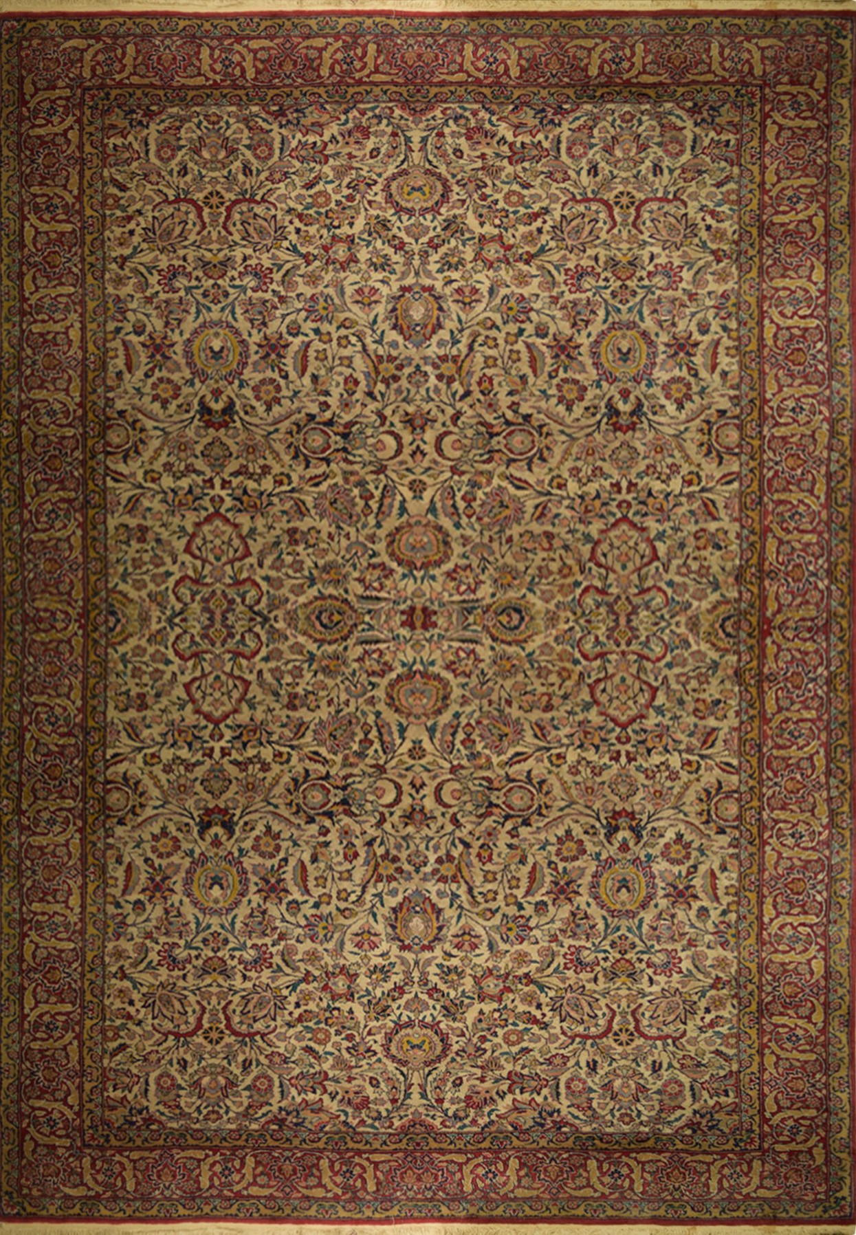 5'4" x 7'8" Antique Persian Kashan Rug