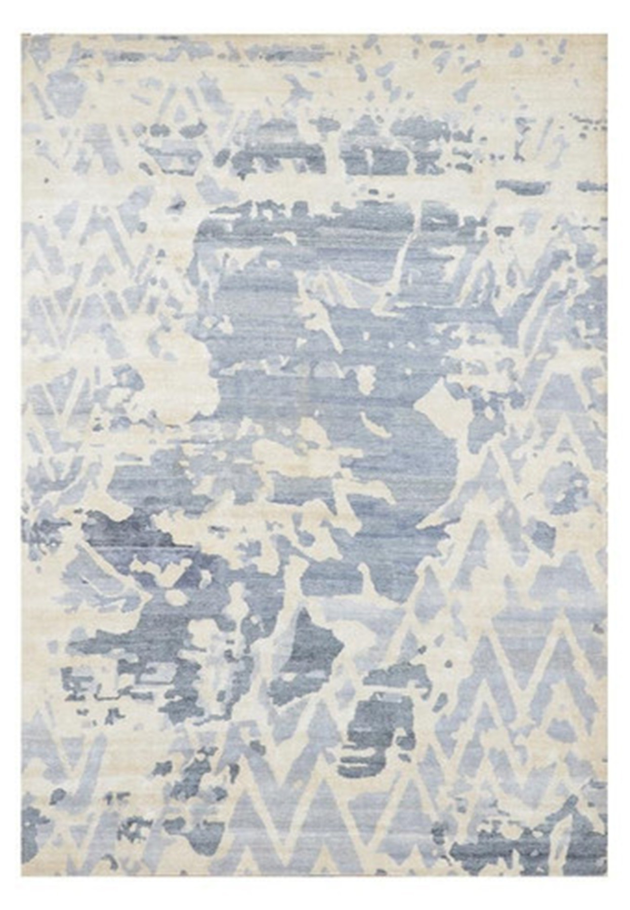 10 x 13 Modern Handmade Silky Abstract Rug