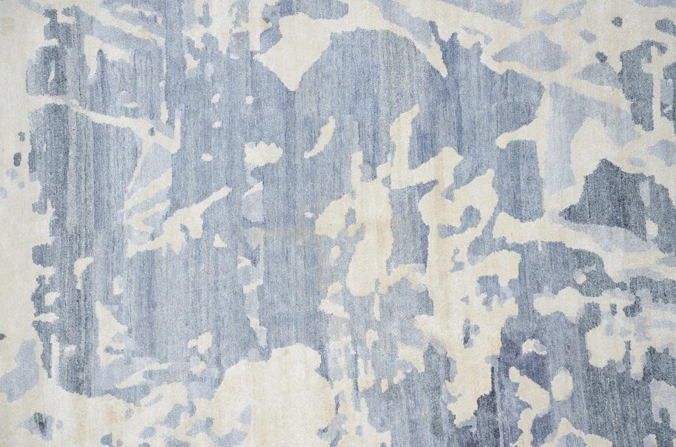 10 x 13 Modern Handmade Silky Abstract Rug
