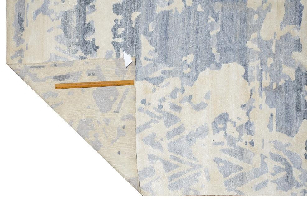 10 x 13 Modern Handmade Silky Abstract Rug