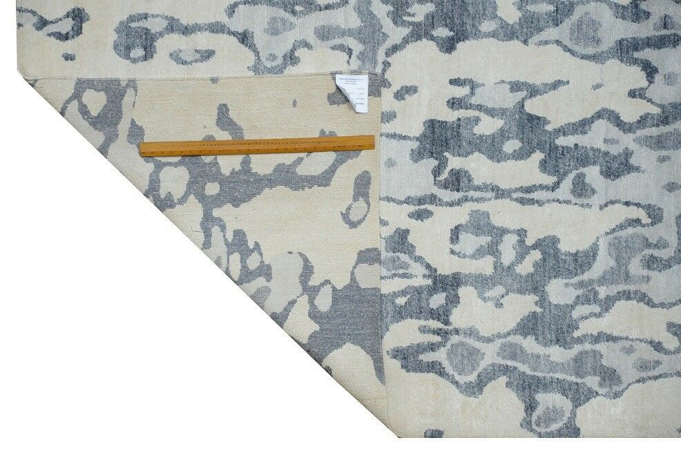 9 x 12 Nepali Viscose Handmade Area Rug Multi Color