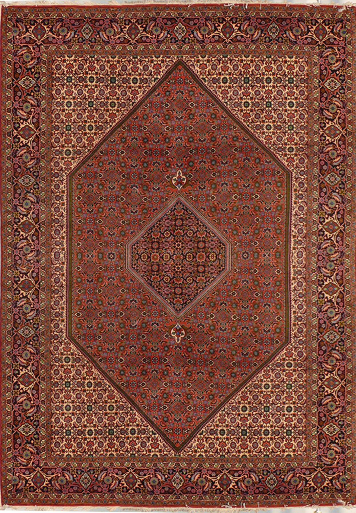 7 x 10 Persian Bijar Iron Rug 2