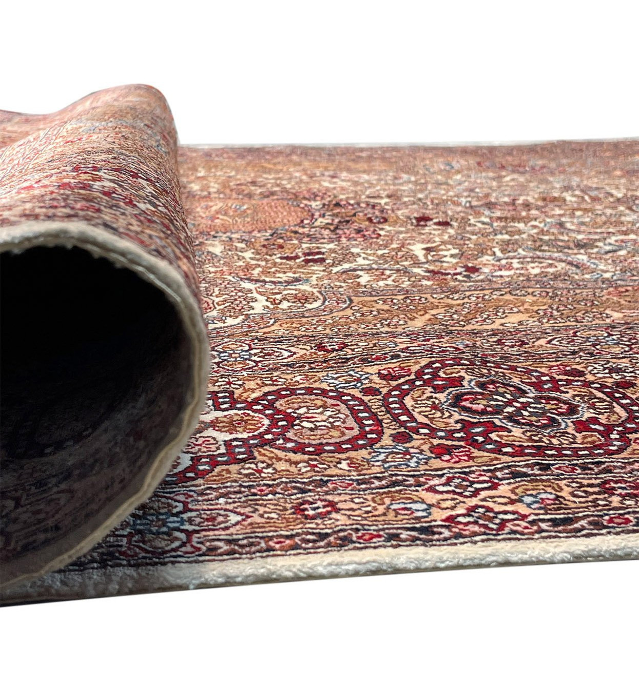 4'2" x 6'2" Persian Qum Silk Rug