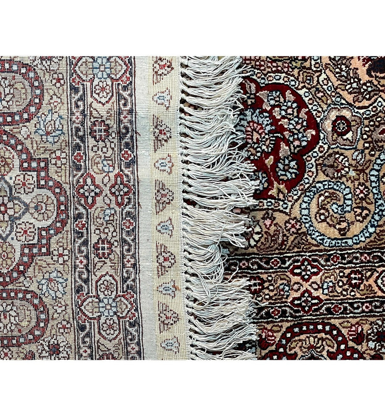 4'2" x 6'2" Persian Qum Silk Rug