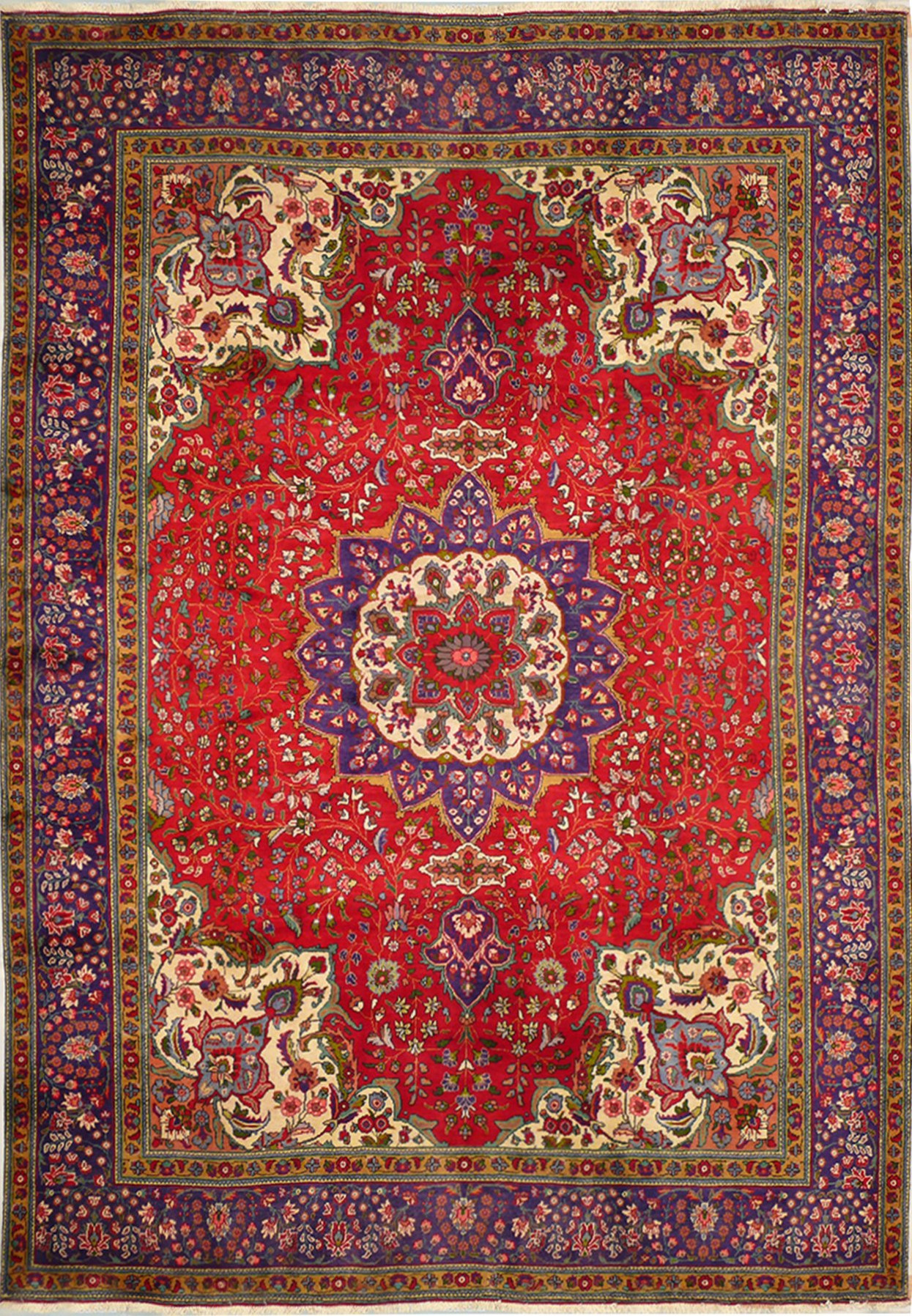 9'8" x 12'7" Persian Kerman Rug