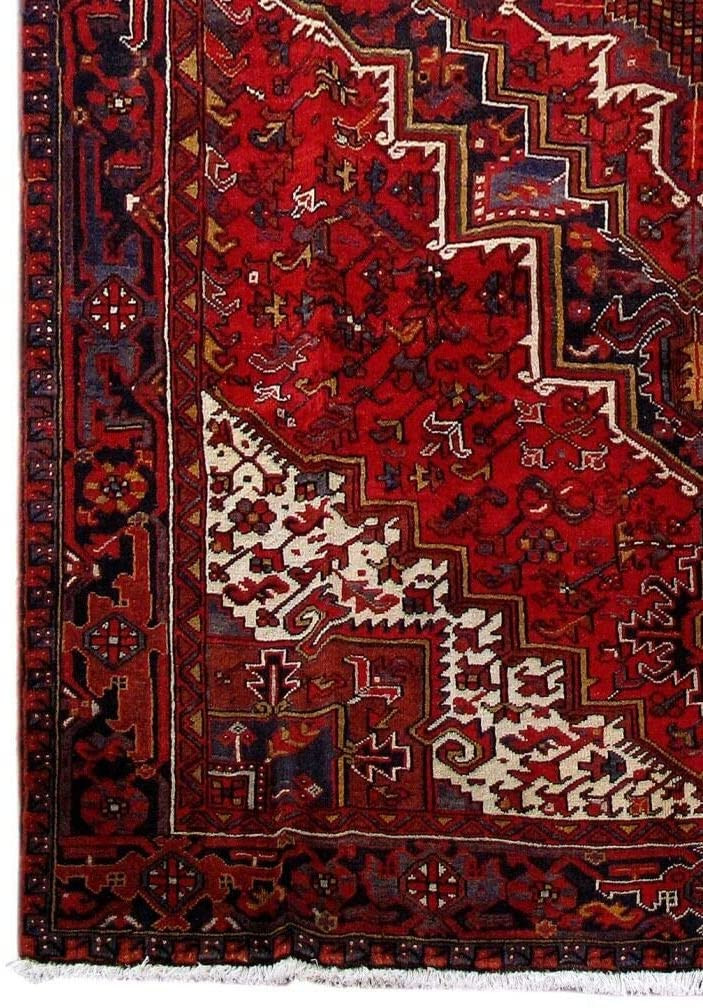 8'3 x 11'5 Geometric Persian Heris Rug