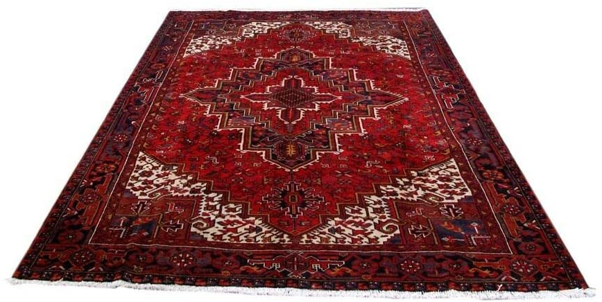 8'3 x 11'5 Geometric Persian Heris Rug