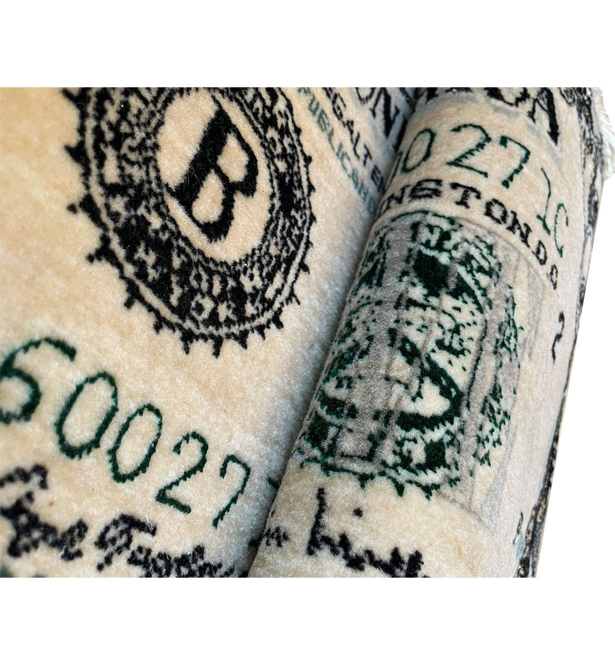 2 x 2'4 Persian Tabriz 5 Dollar Bill Rug