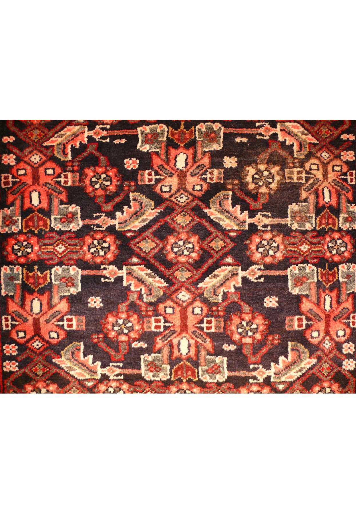 3'3 x 10'3 Persian Hamedan All Over Design Runner Rug