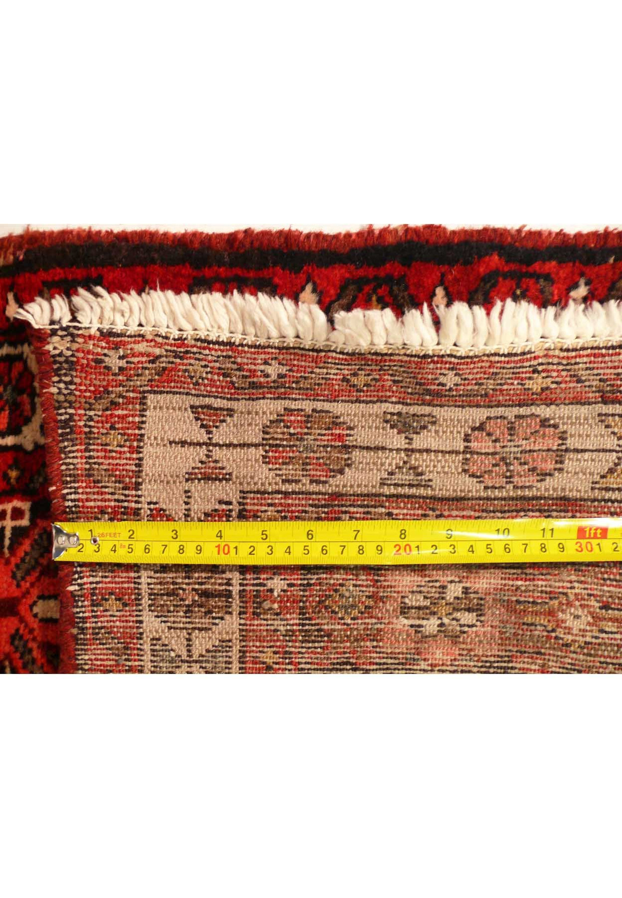 3'3 x 10'3 Persian Hamedan All Over Design Runner Rug