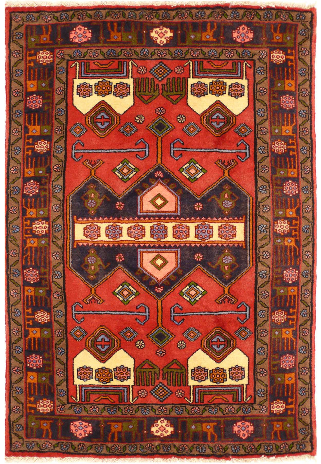 3'4 x 4'9 Koliai Persian Rug