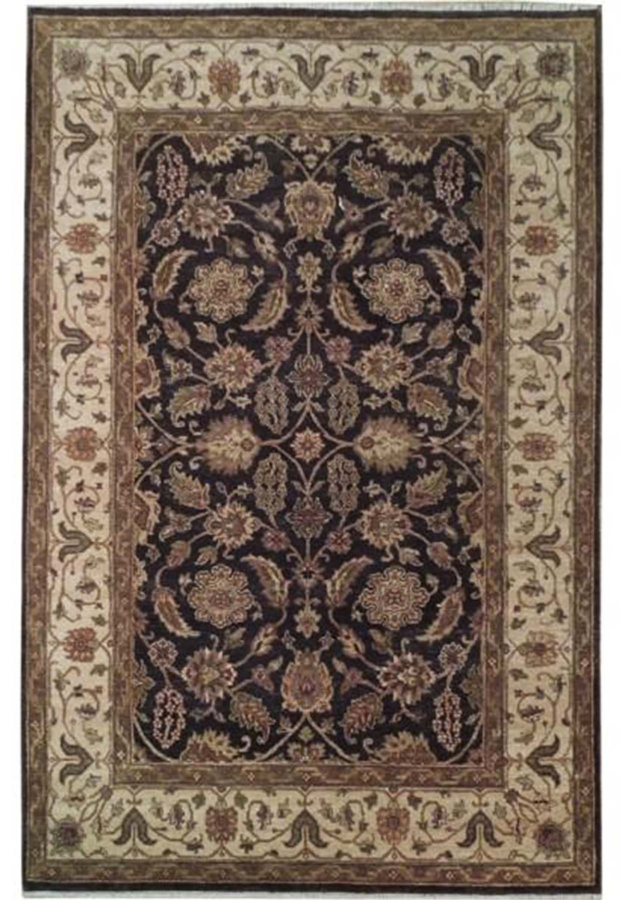 6' x 9' Transitional Chobi Vegetable Dyed Rug 5