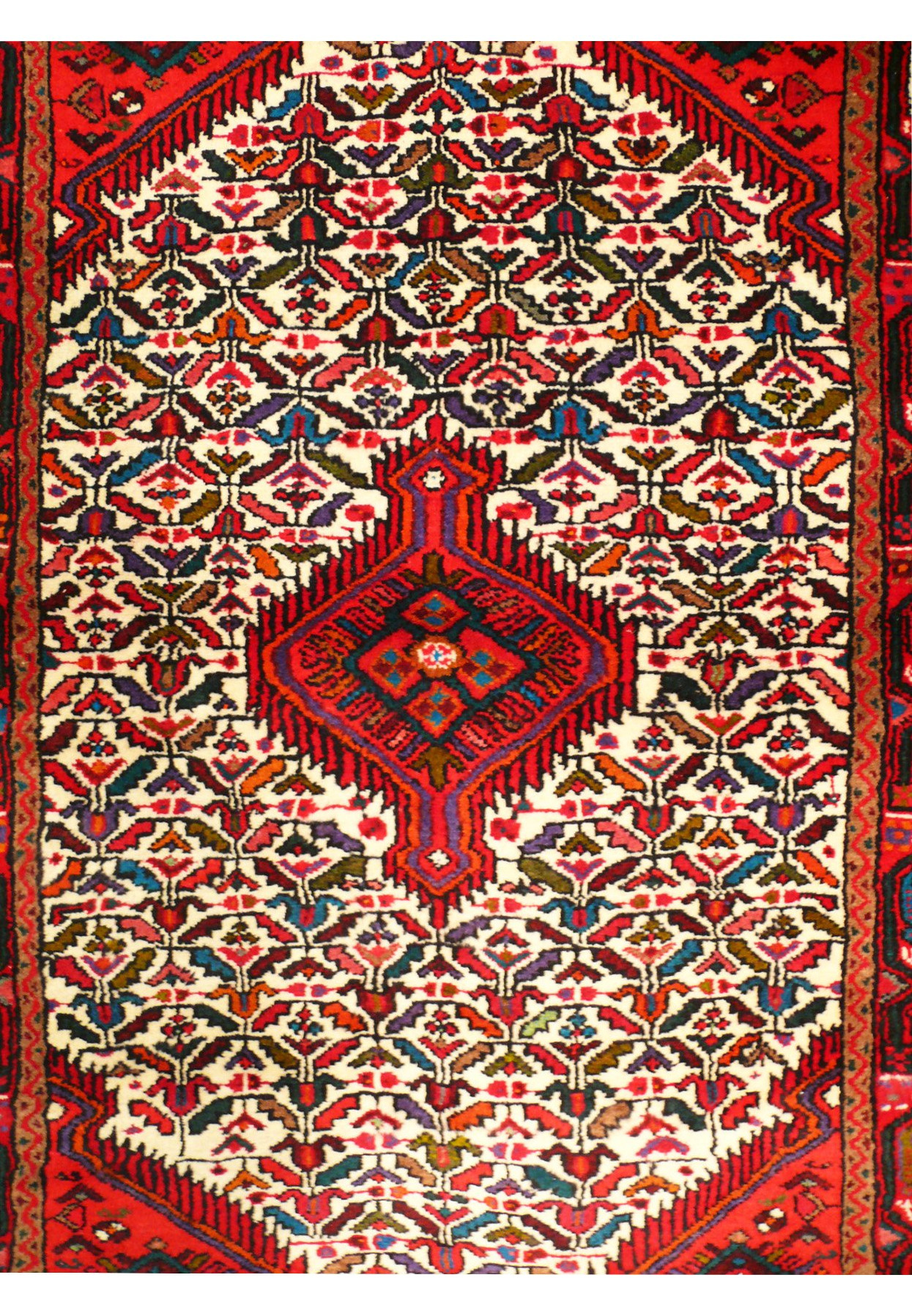 3'3 X 4'6 Persian Hamedan Rug