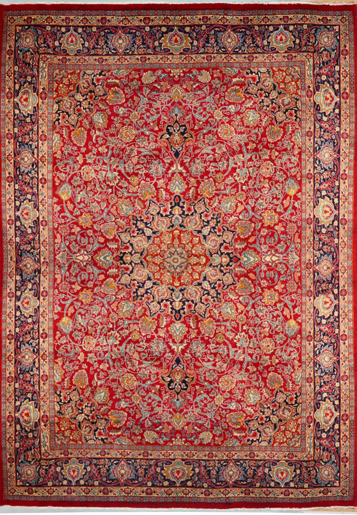 10 x 13 Persian Mashad Rug | Unique Design