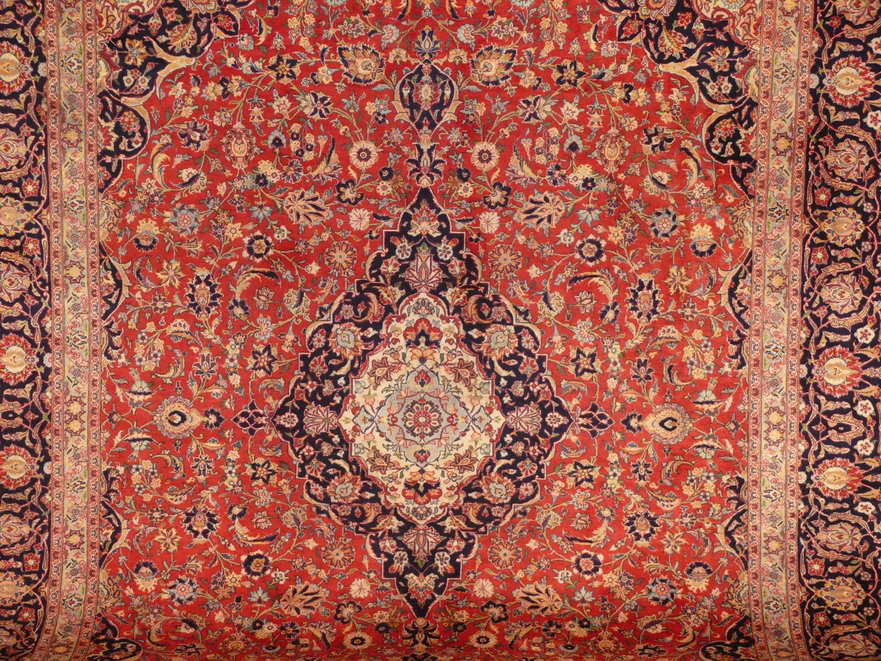 9'8 x 13'3 Persian Kashan Rug | Shown on TV Show Shark Tank