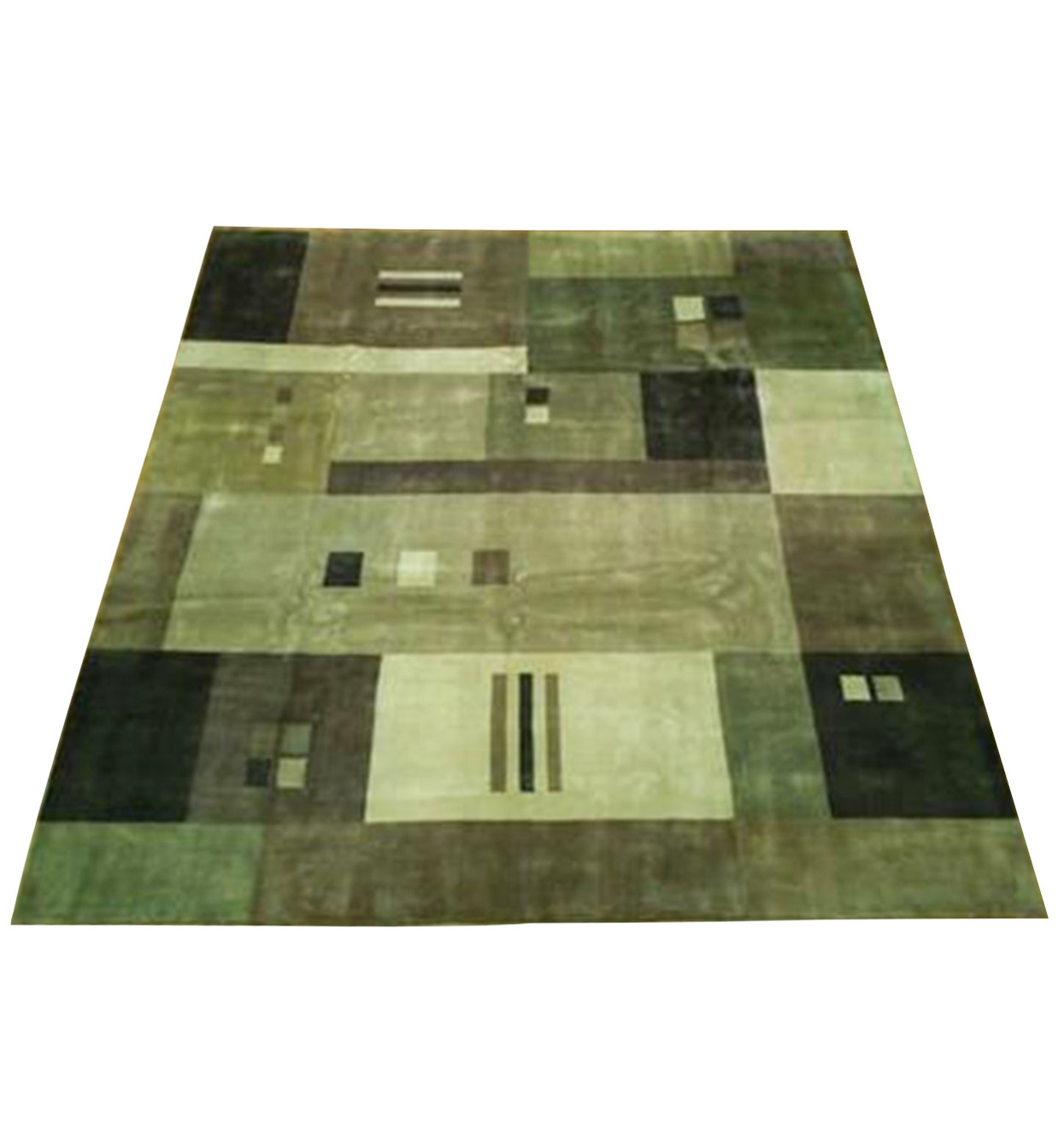11 x 11 Modern Handmade Nepali Square Rug