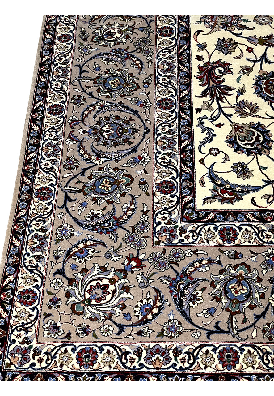 8'4 x 12'1 Persian Isfahan High End Wool & Silk Rug