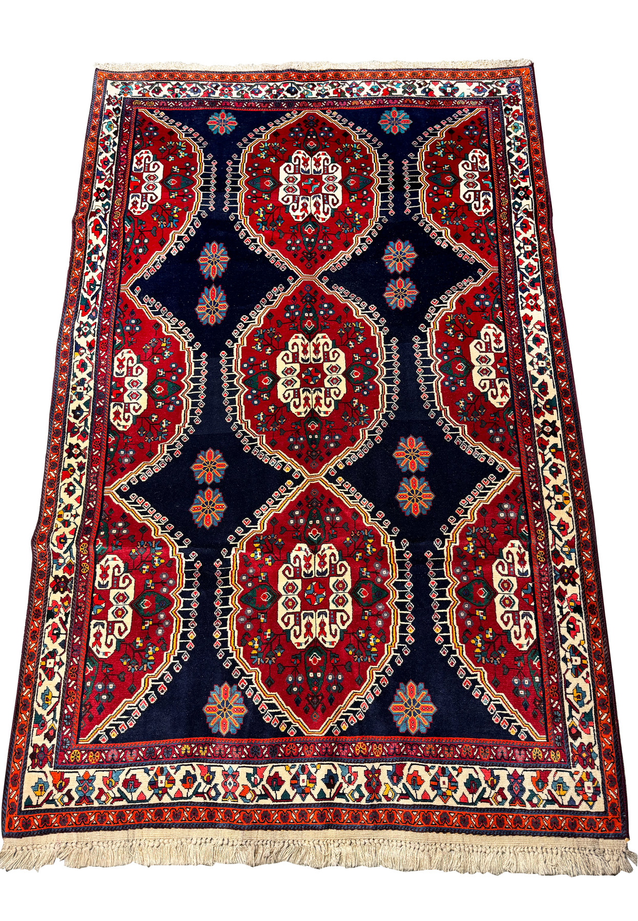 khamse qashqai rugお値下げ中！ Premium 5x8 Persian Qashqai Rug - Authentic Tribal Elegance for