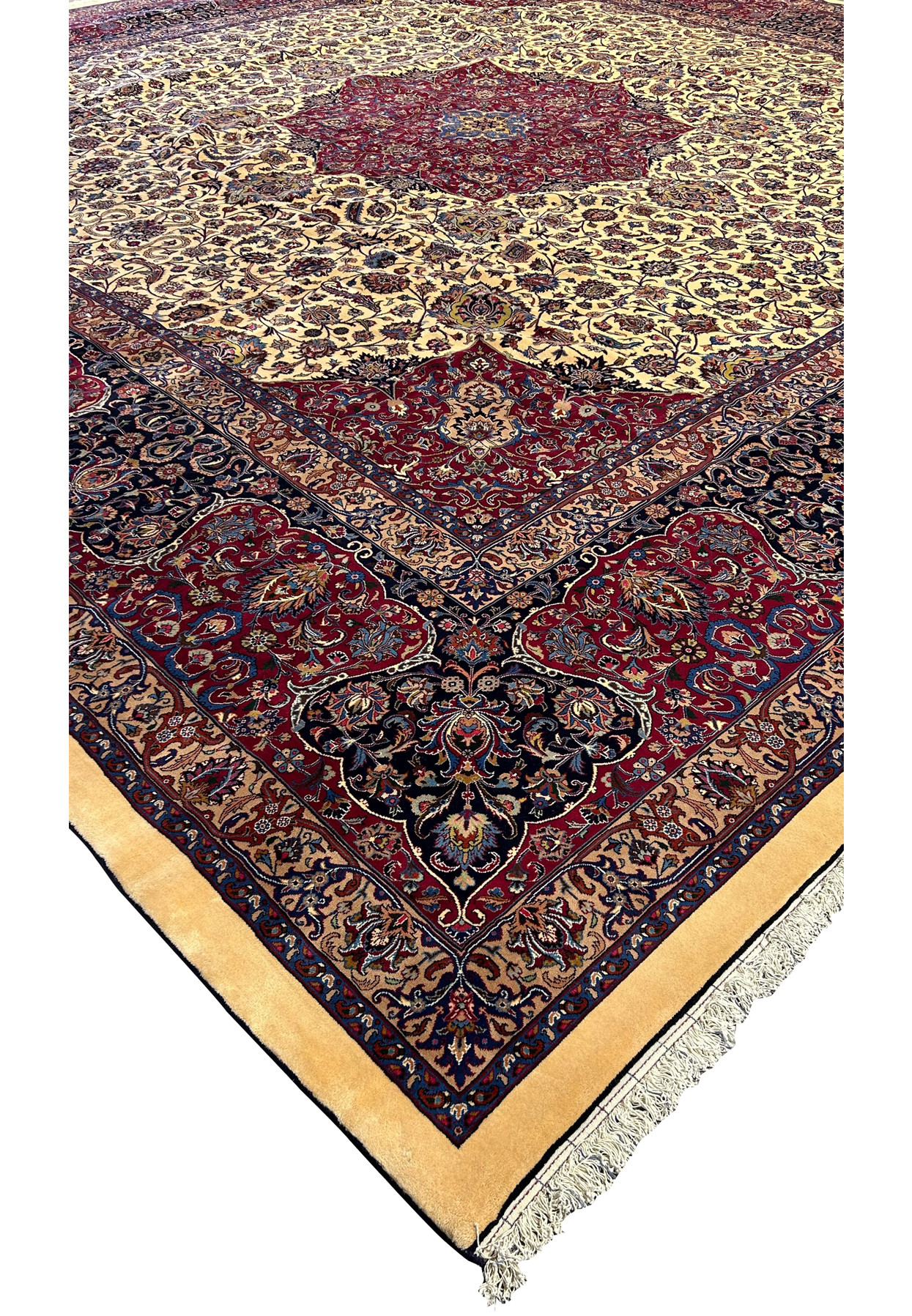 20x20 One of a Kind Handmade Persian Square Rug | Buy Authentic