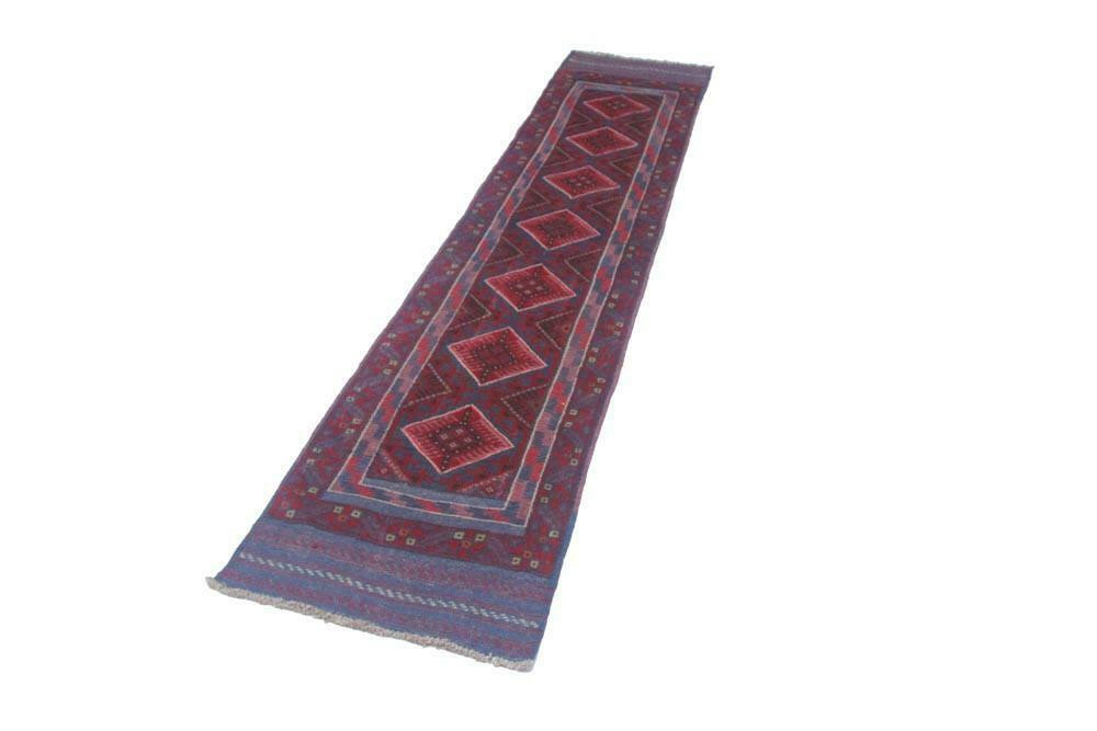 2 x 9 Oriental Mashwani Tribal Runner Rug