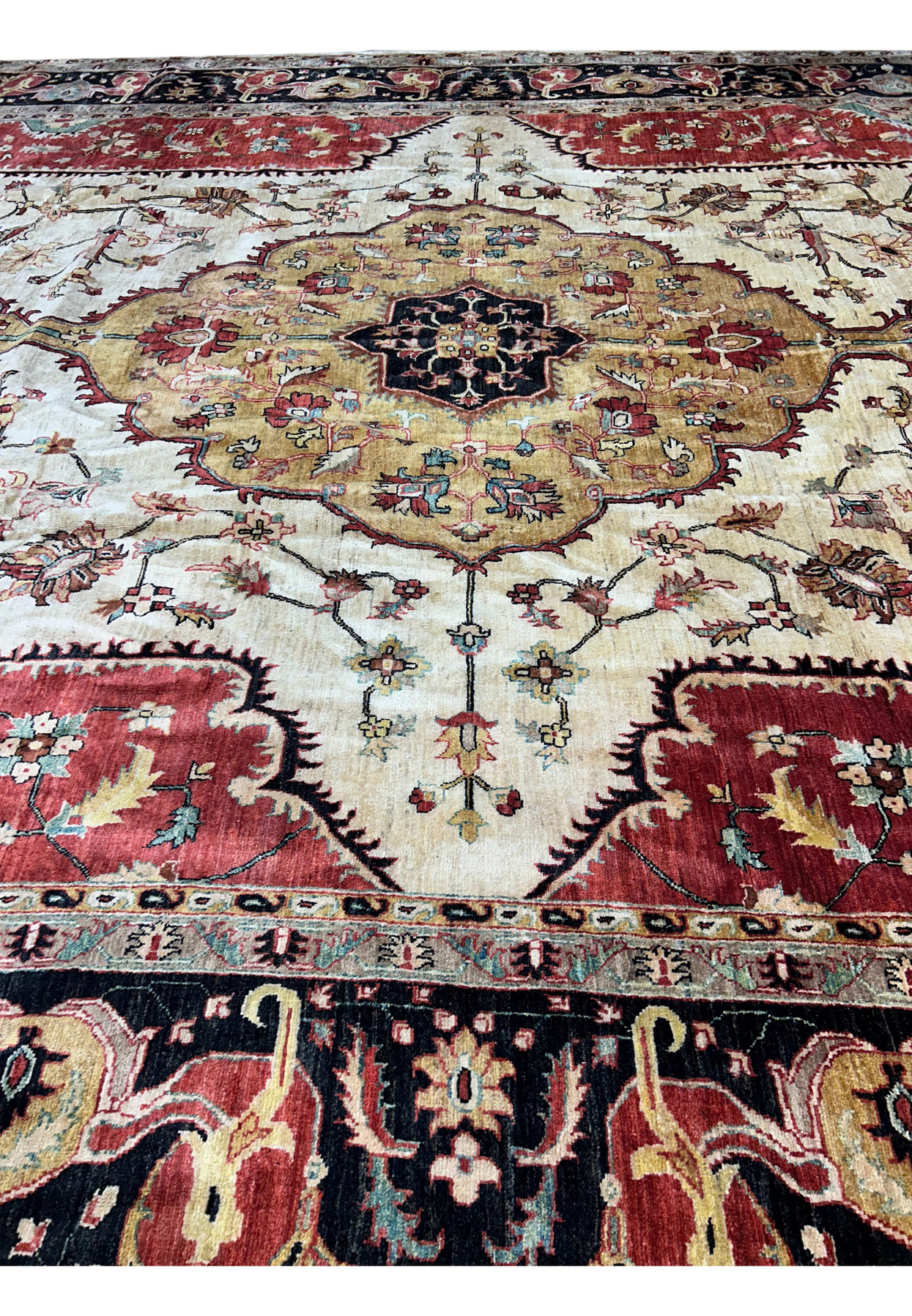 12 x 15 Oriental Ziglar Rug - Handwoven Persian Design | Free