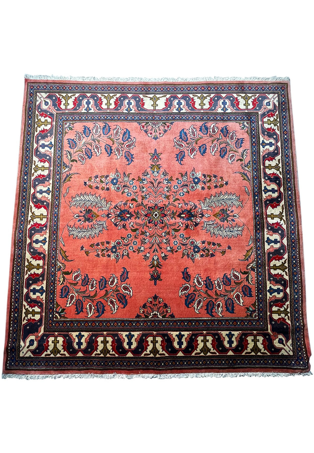 7'1" x 7'4" Persian Sarough Square Rug