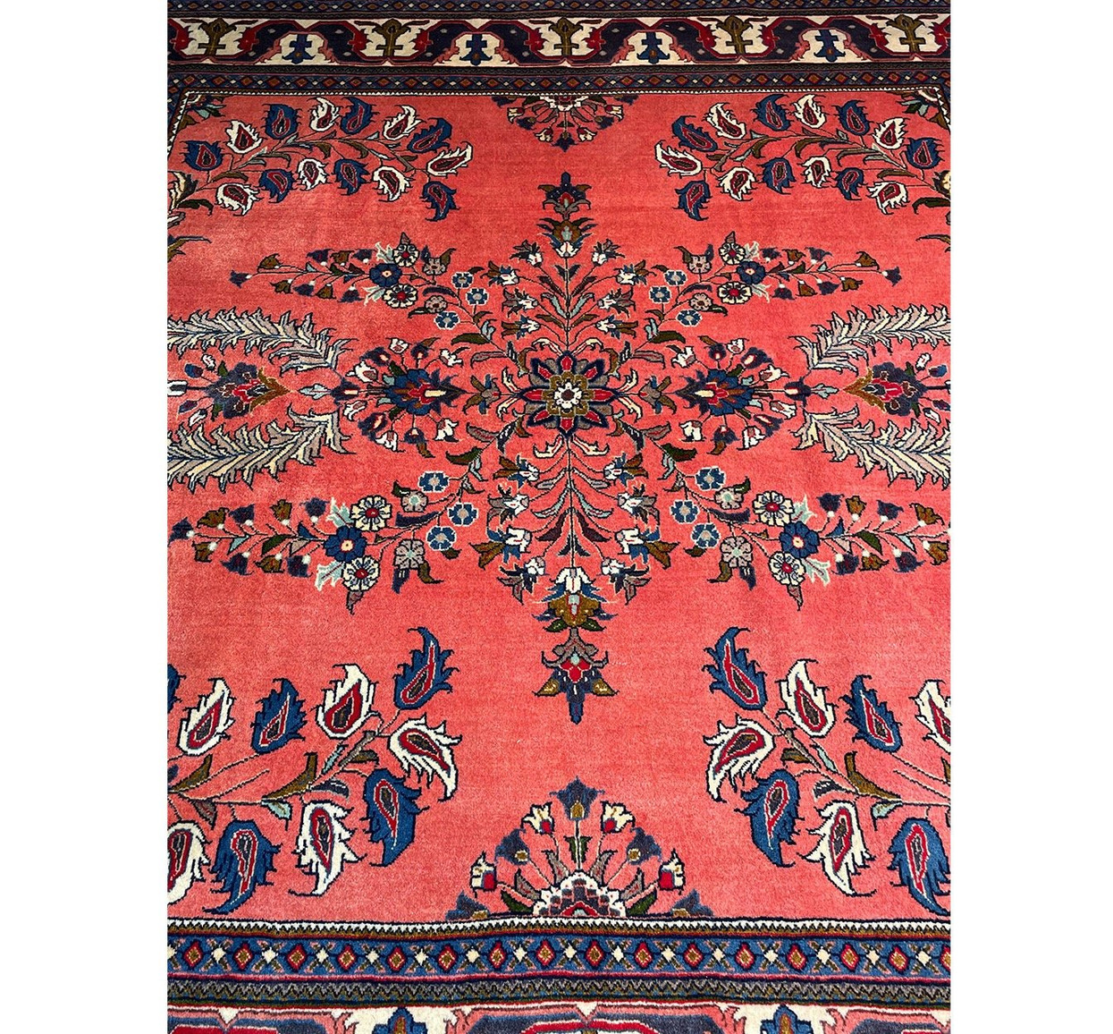 7'1" x 7'4" Persian Sarough Square Rug