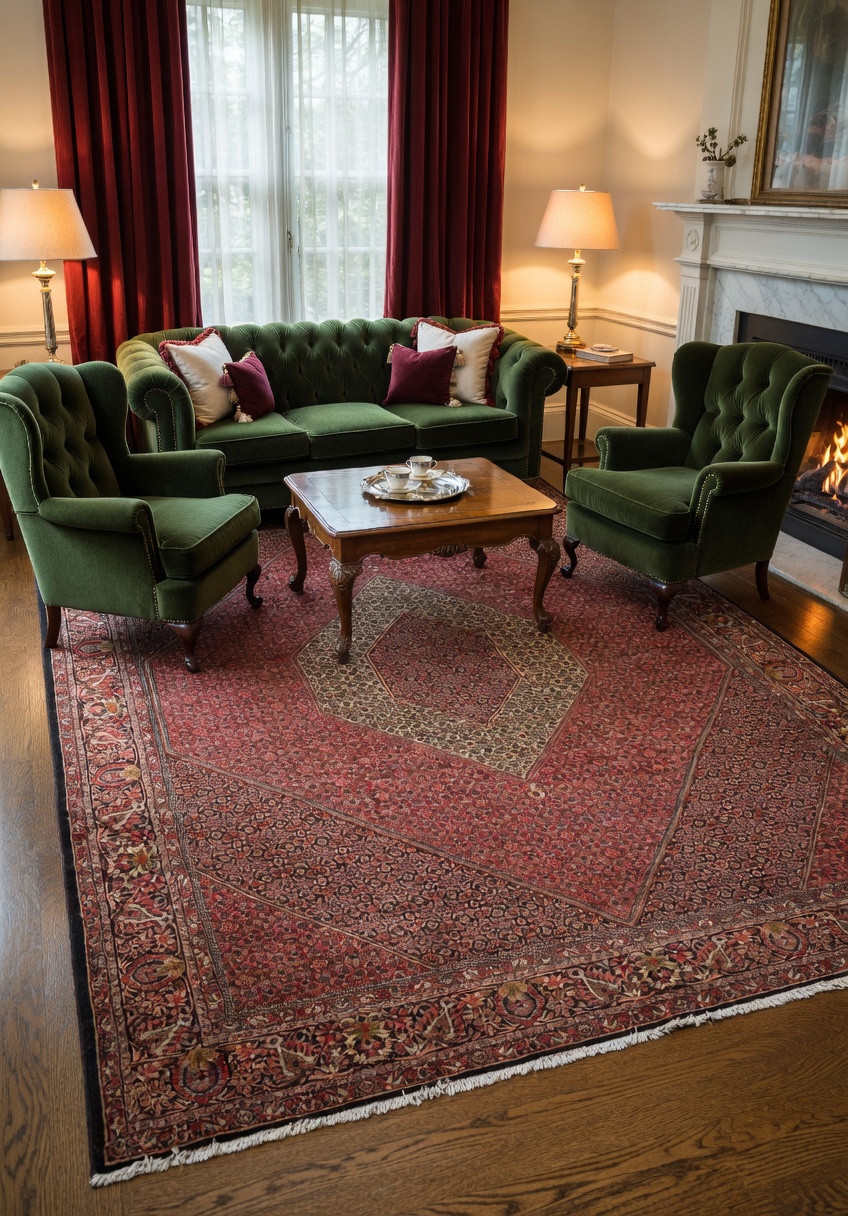 9'9 x 13'2 Bijar Persian Iron Rug