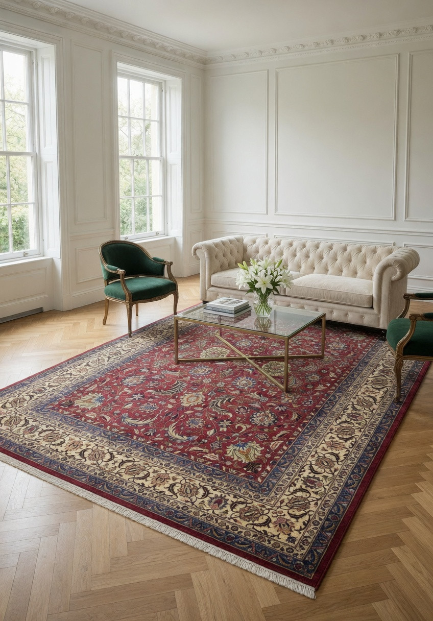 10 x 13 Persian Mashad Rug | Signed Sheshkalani | Allover Floral | Rare Find