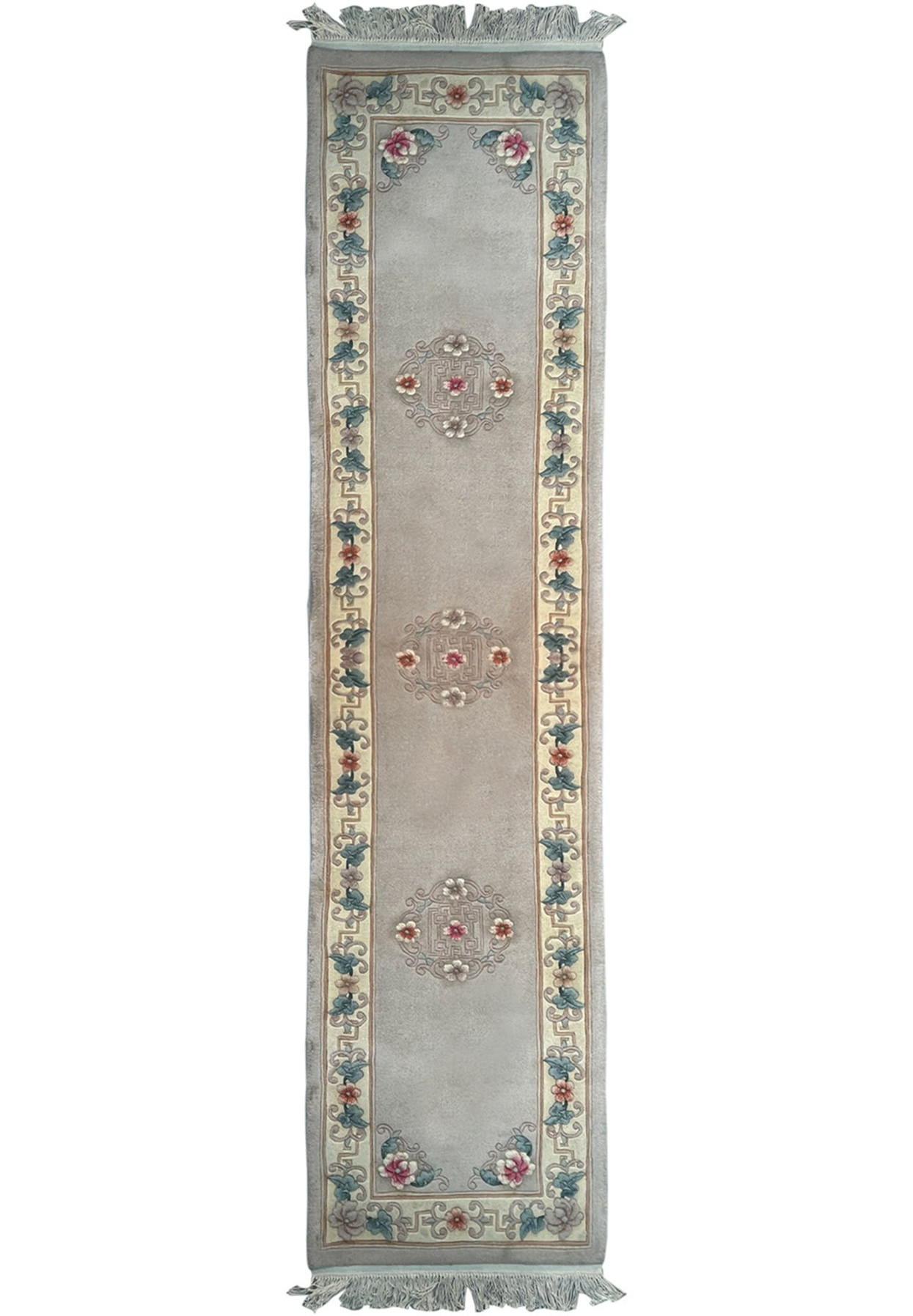 2'3 x 11 Oriental Art Deco Runner Rug 1