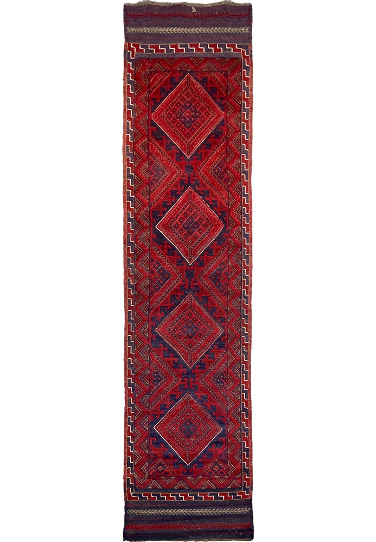 2' x 8'6" Afghan Mashwani Runner Rug
