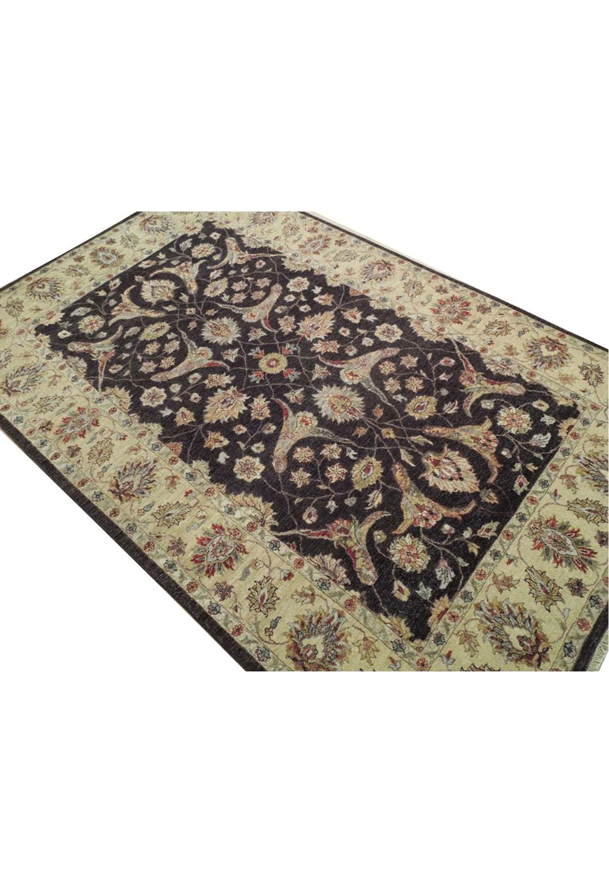 6' x 9' Transitional Chobi Vegetable Dyed Rug 6