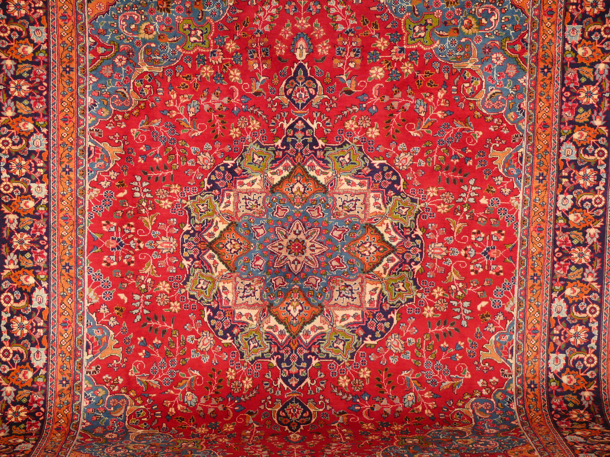 10 x 13'1 Persian Mashad Rug