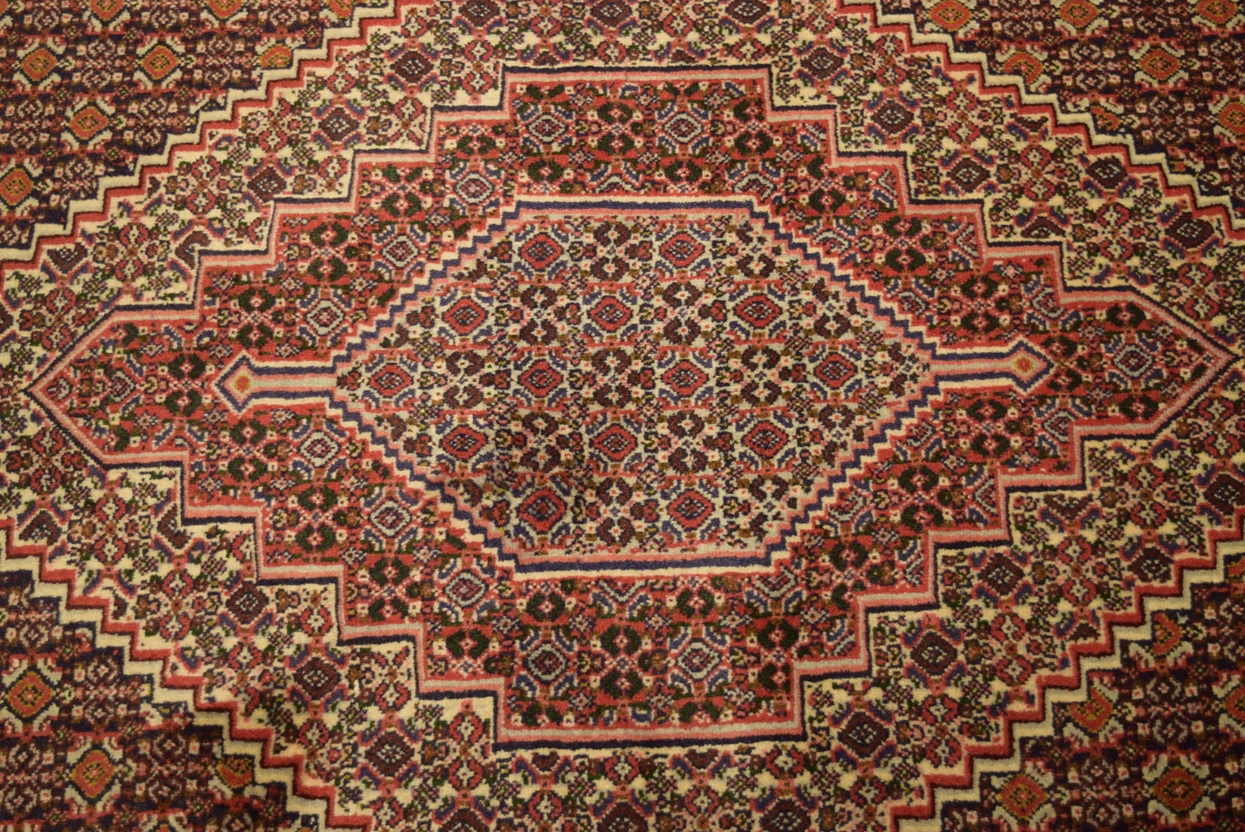 4 x 5'3 Persian Senneh Rug Kurdish Style