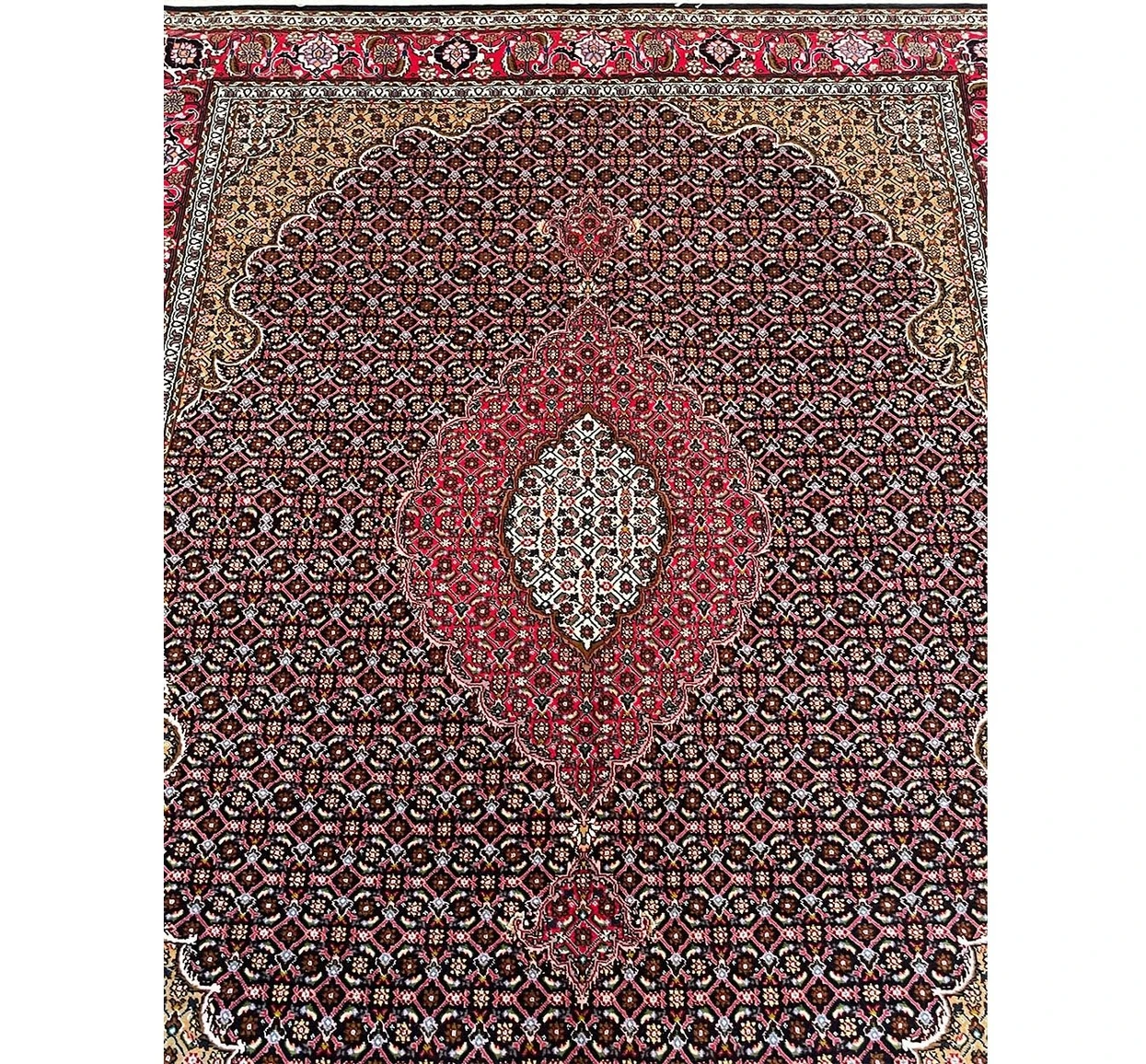 5 x 6'5 Persian Tabriz Mahi Wool & Silk Rug