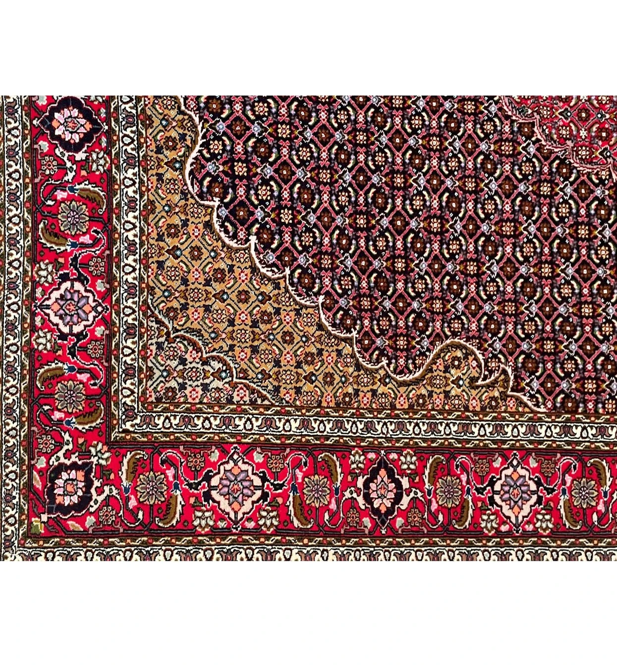 5 x 6'5 Persian Tabriz Mahi Wool & Silk Rug
