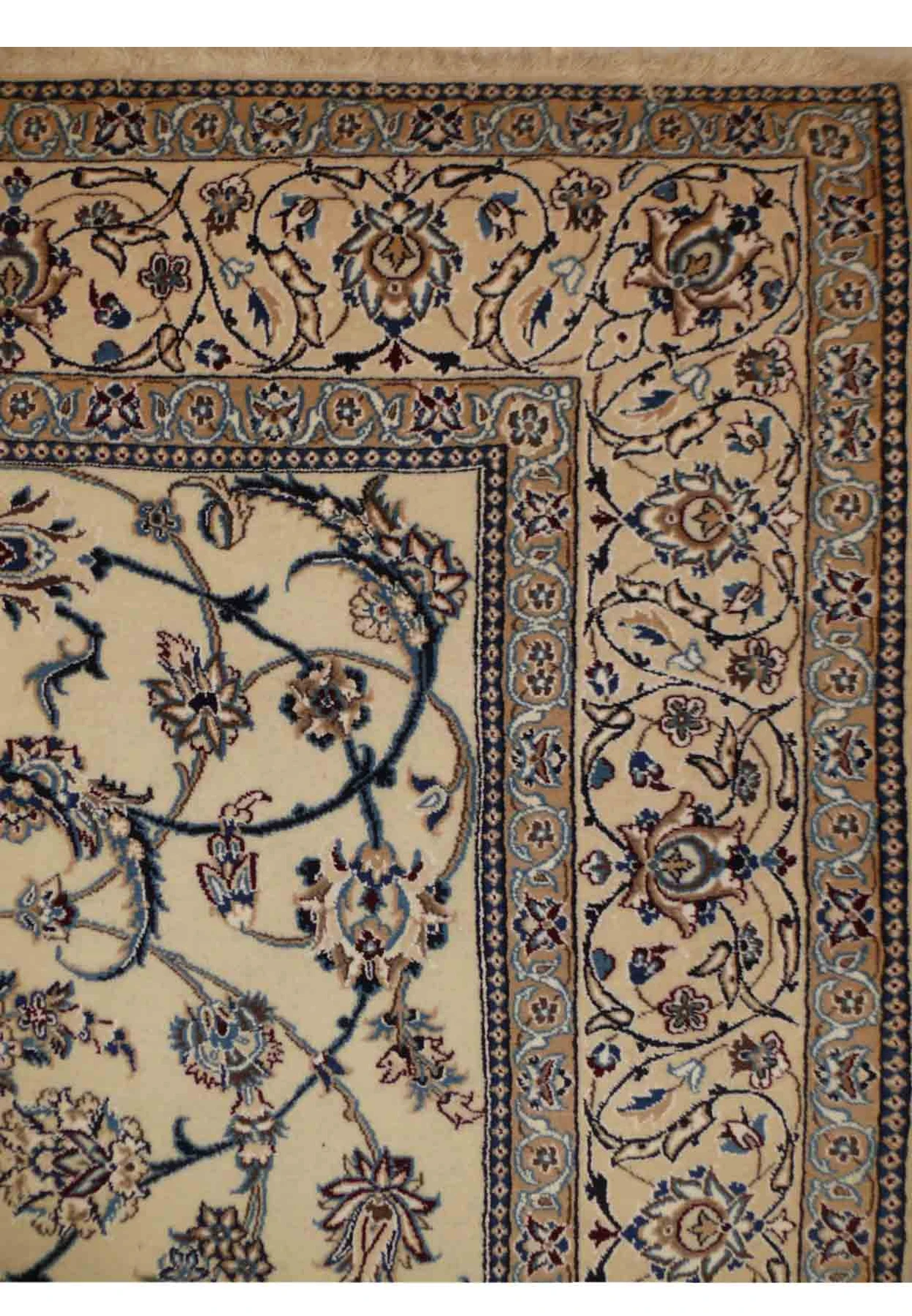 7 x 10 Persian Nain 9 LAA Wool & Silk Rug