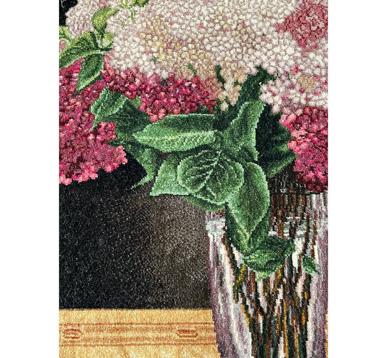 1'8 x 2'5 Identical Pair Pictorial Persian Tabriz Wool & Silk Rugs