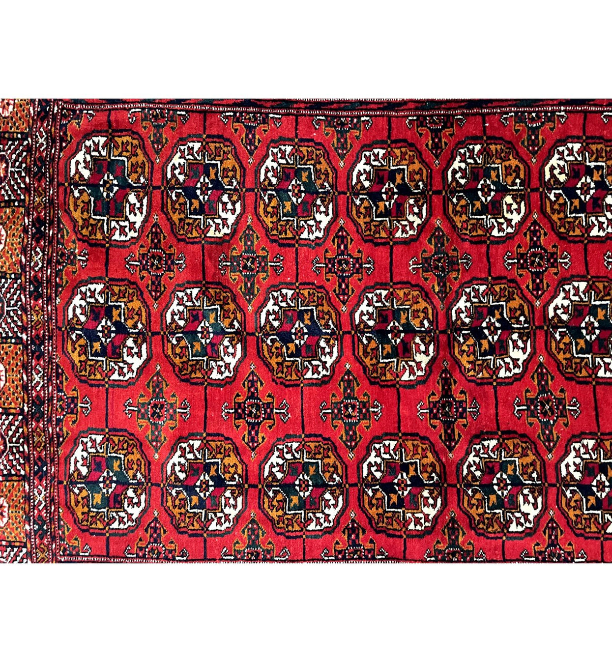 4 x 6 Antique Afghan Bokhara Rug