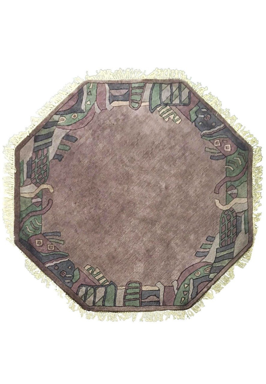 6'4 x 6'4 Modern Indo Nepali Octagon Rug