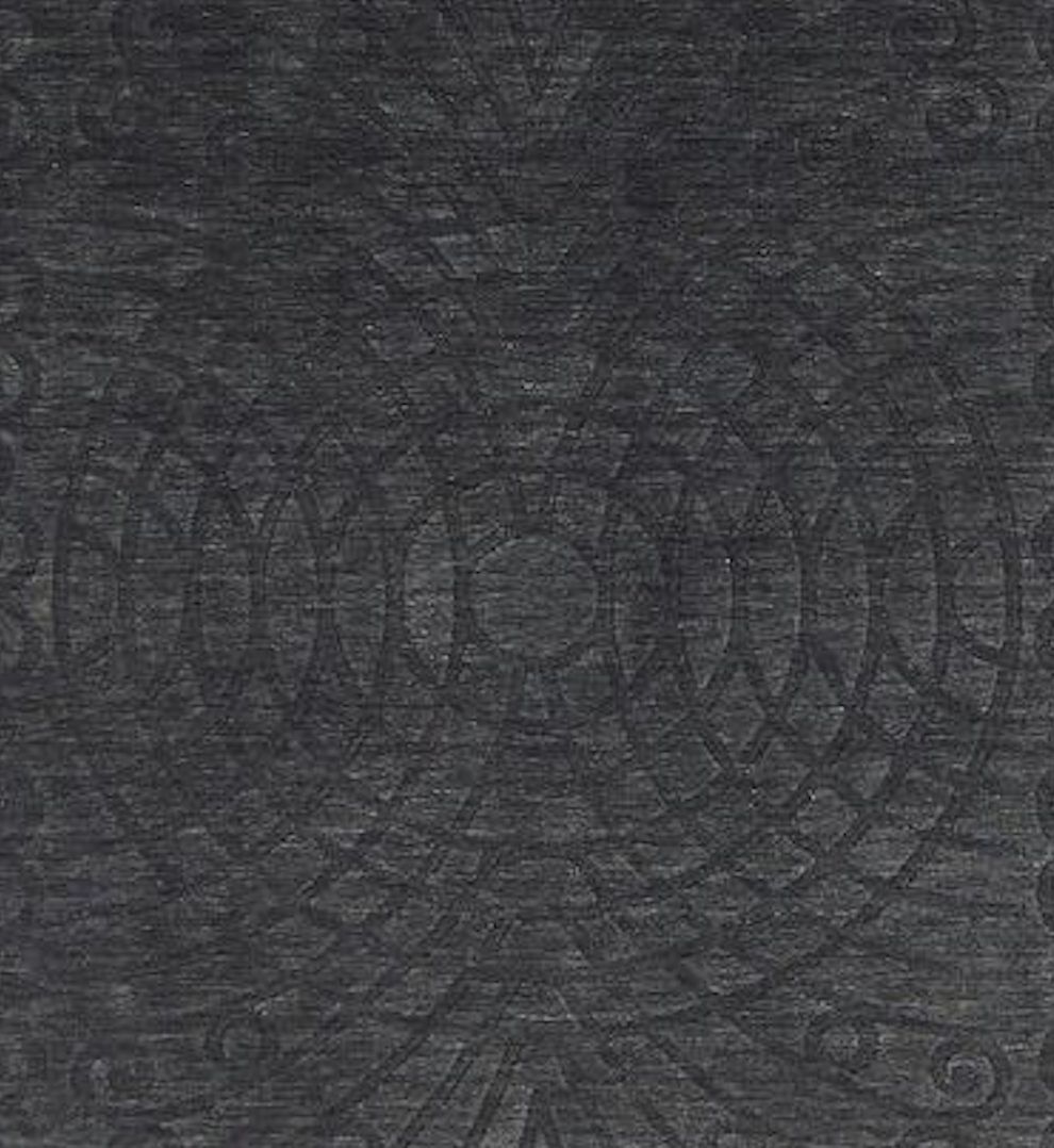5 x 8 Charcoal Black Nepalese, Handmade Wool