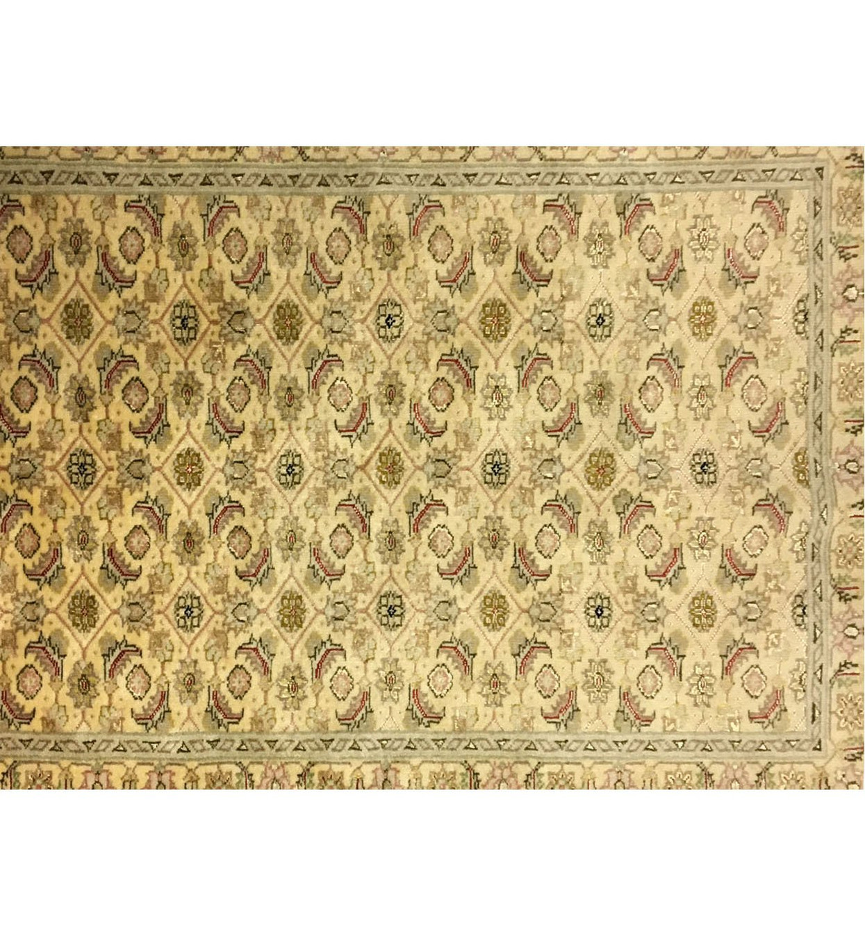 2'7 x 9'2 Persian Tabriz Wool & Silk Runner Rug
