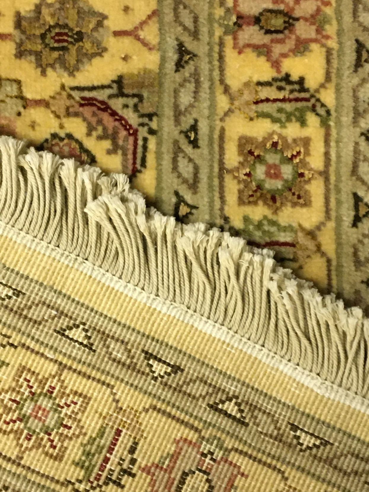 2'7 x 9'2 Persian Tabriz Wool & Silk Runner Rug