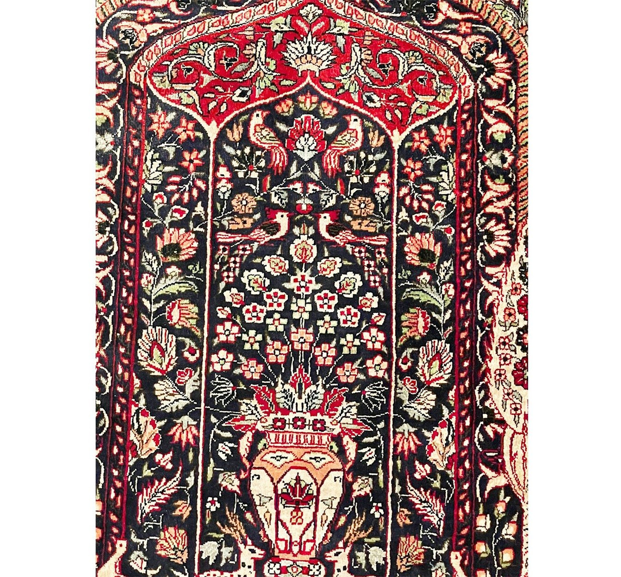 2'1" x 3'3" Antique Hereke Silk Rug