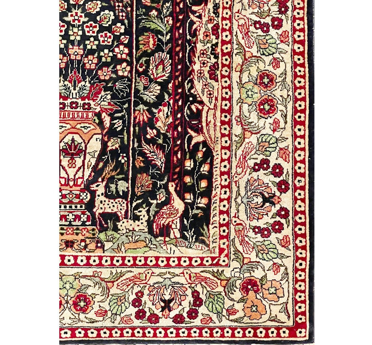 2'1" x 3'3" Antique Hereke Silk Rug